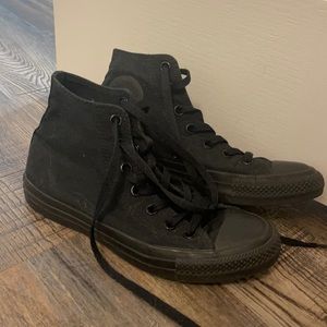 All Black Converse